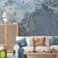 Fototapeta ścienna Abstrakcyjny Marmur Niebieski w nowoczesnym salonie
