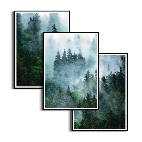 zestaw-plakatow-las-we-mgle-tryptyk.webp