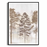  Plakat - Klimatyczny plakat z pejzażem lasu II - do sypialni lub salonu