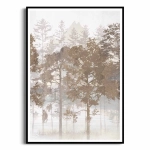     Plakat - Klimatyczny plakat z pejzażem lasu III - do sypialni lub salonu 