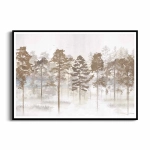 Plakat - Klimatyczny plakat z pejzażem lasu do sypialni lub salonu 