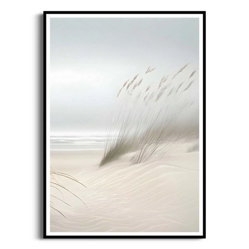 plakat-czarna-ramka-przod-piaszczysta-plaza-i-morze-II.webp