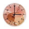 Zegar-30x30-kolo-cyfry-przod-akwarelowa-brazowa-abstrakcja.webp