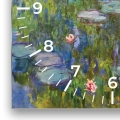 Zegar-kwdrat-cyfry-fragment-claude- monet-lilie-wodne-i-most-japonski.webp