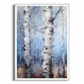plakat-srebrna-ramka-przod-akwarelowy-las-brzozowy-II.webp