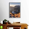 Plakat Tatry czarna ramka w pokoju