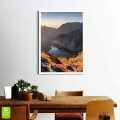 Plakat Tatry biała ramka w pokoju