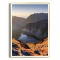 Plakat Tatry złota ramka