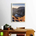 Plakat Tatry złota ramka w pokoju