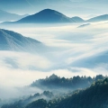 plakat-fragment-szczyty-gorskie-w-chmurach-II.webp