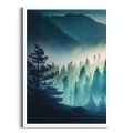 plakat-biała-ramka-przod-mglisty-las-w-gorach-II.webp