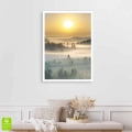 plakat-bez-ramki-wnetrze-wschod-slonca-nad-lasem-we-mgle-II.webp