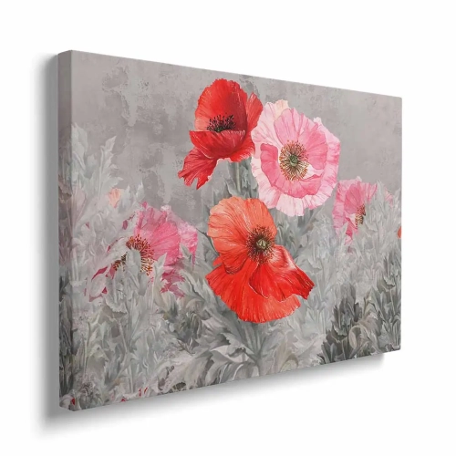 obraz-na-plotnie-kwiaty-maku-na-szarym-tle-poziomy-bok.webp