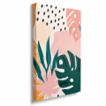 obraz-na-plotnie-tropikalne -liscie-w-pastelowych-kolorach-bok-pion.webp
