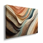 Obraz na płótnie - Abstrakcyjne kolorowe fale 3D do sypialni, salonu