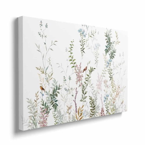 obraz-na-plotnie-delikatne-kwiaty-i-ptaki-bok.webp