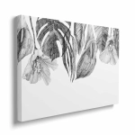 Obraz na płótnie - Szkicowane liście i kwiaty