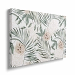 Obraz na płótnie - Liście i kwiaty tropikalne