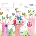 fototapeta-ilustracja-lesnych-drzew-fragment.webp