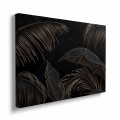 obraz-na-plotnie-czarne-tlo-i-zlote-liscie-tropikalne-bok.webp