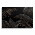 obraz-na-plotnie-czarne-tlo-i-zlote-liscie-tropikalne-przod.webp