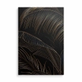 obraz-na-plotnie-czarne-tlo-i-zlote-liscie-tropikalne-przod-pion.webp