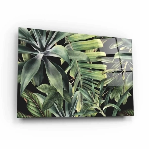 Obraz na szkle akrylowym - Tropikalne liście
