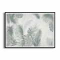 plakat-czarna-ramka-przod-egzotyczne- liscie-palmy-i-monstery-do-sypialni-salonu.webp