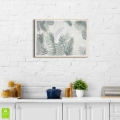 plakat-drewniana-ramka-wnetrze-egzotyczne- liscie-palmy-i-monstery-do-sypialni-salonu.webp