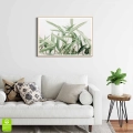 plakat-drewniana-ramka-wnetrze-duze-zielone-liscie-styl-skandynawski-i-boho-wzór-roslinny.webp