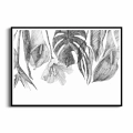 plakat-czarna-ramka-przod-zkicowane-liscie-i-kwiaty.webp