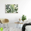 plakat-drewniana-ramka-wnetrze-tropikalne-liscie-na-bialym-tle.webp