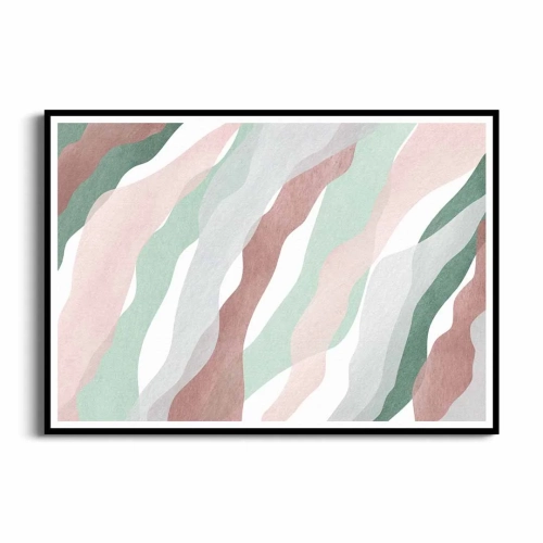 plakat-czarna-ramka-przod-pastelowe-fale.webp