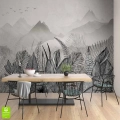 nowoczesna-fototapeta-na-wymiar-szare-gory-jadalnia.webp