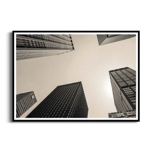 Plakat - Spojrzenie w górę w kolorach sepii