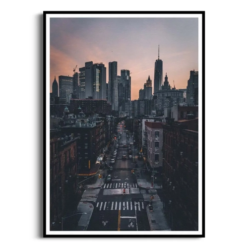 Plakat-manhattan-o-zmierzchu-czarna-rama_web.webp