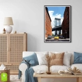 Plakat-zolta-taksowka-na-tle-manhattan-bridge-czarna-rama -wnetrze_web.webp