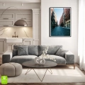 Plakat-spacer-ulica-nowego-jorku-czarna-rama-wnetrze_web.webp