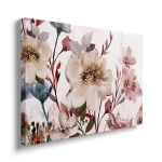 Obraz na płótnie - Kwiaty Boho do sypialni i salonu - nowoczesna pastelowa akwarela