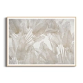 plakat-drewniana-ramka-przod-bezowe-liscie-bananowca.webp