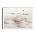 plakat-srebrna-ramka-pejzaz-gorski-w-odcieniach-bezu--z-mgla-i-ptakami_webp.webp