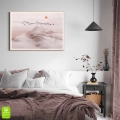 plakat-drewniana-ramka-wnetrze-pejzaz-gorski-z-mgla-i-ptakami.webp