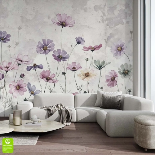 fototapeta-na-wymiar-polne-kwiaty-na-betonie-nowoczesna-dekoracja-salon-loft-akwarela-wnetrze-1_web.webp