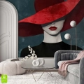fototapeta-na-wymiar-kobieta-w-czerwonym-kapeluszu-elegancka-dekoracja-glamour-wnetrze-3_web.webp