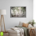 Plakat-poziom-rama-czarna-wnetrze-wiszace-zielone-liscie-szary-beton-styl-loft-nowoczesny-salon-sypialnia_web.webp