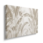 Obraz na płótnie - Liście Bananowca – Tropikalna dekoracja do jadalni i salonu