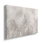 Obraz na płótnie - Szare Kwiaty Polne – Nowoczesna łąka do salonu, sypialni