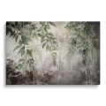 Obraz-na-szkle-poziom-wiszace-zielone-liscie-szary-beton-styl-loft-nowoczesny-salon-sypialnia_web.webp