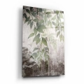 Obraz-na-szkle-pion-bok-wiszace-zielone-liscie-szary-beton-styl-loft-nowoczesny-salon-sypialnia_web.webp
