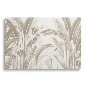 Obraz na szkle - Liście Bananowca – Tropikalna dekoracja do jadalni i salonu